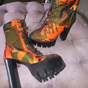Azalea Wang camo boots